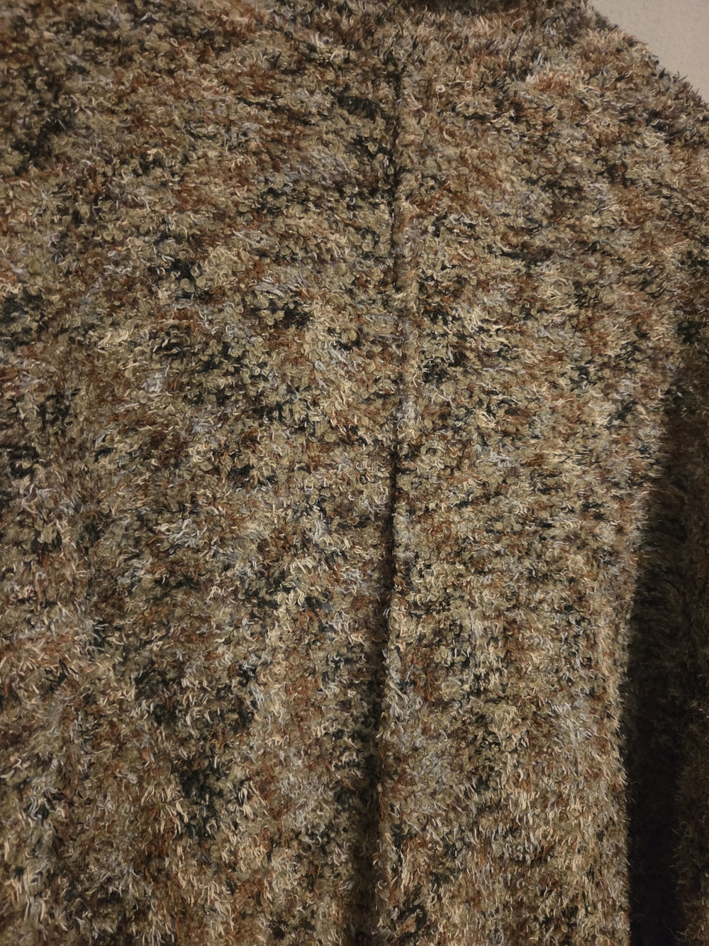 BKE Cozy Funnel Neck Oversized Eyelash Sweater - Brown Multi. Size L - Picture 8 of 10